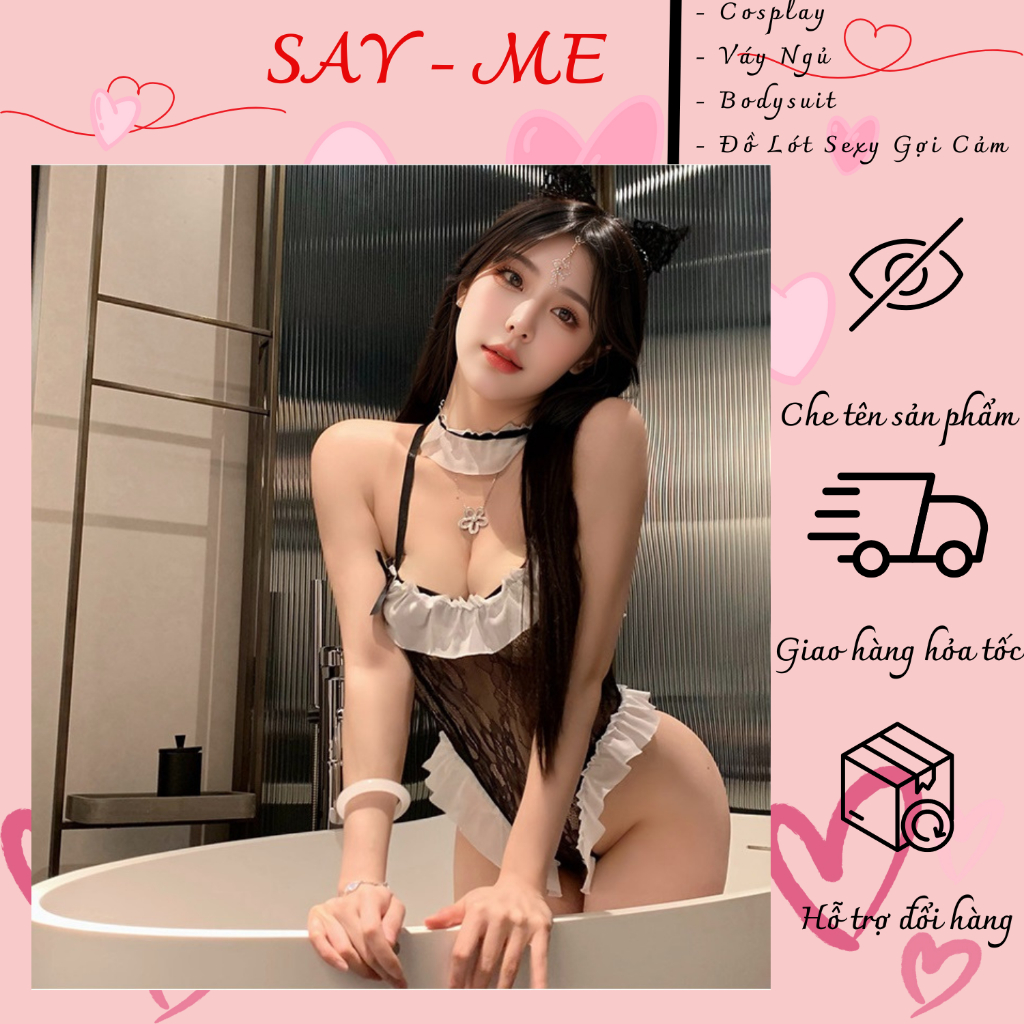 Bộ Đồ Ngủ Cosplay Thỏ, Bodysuit Thỏ Dễ Thương , Bộ Đồ Ngủ Liền Thân Cosplay Hoá Trang Gợi Cảm C075