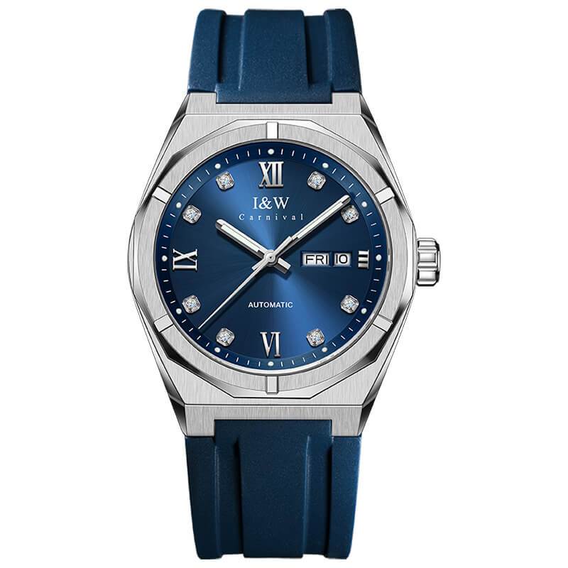 Cận cảnh đồng hồ I&W Carnival IW751G dây cao su