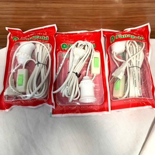 Combo 3 bộ đui đèn liền dây và phích cắm 5 mét có công tắc