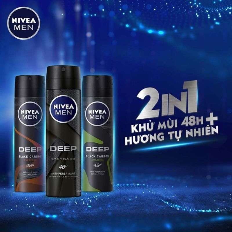 Xịt Khử Mùi nivea For Men 150ml