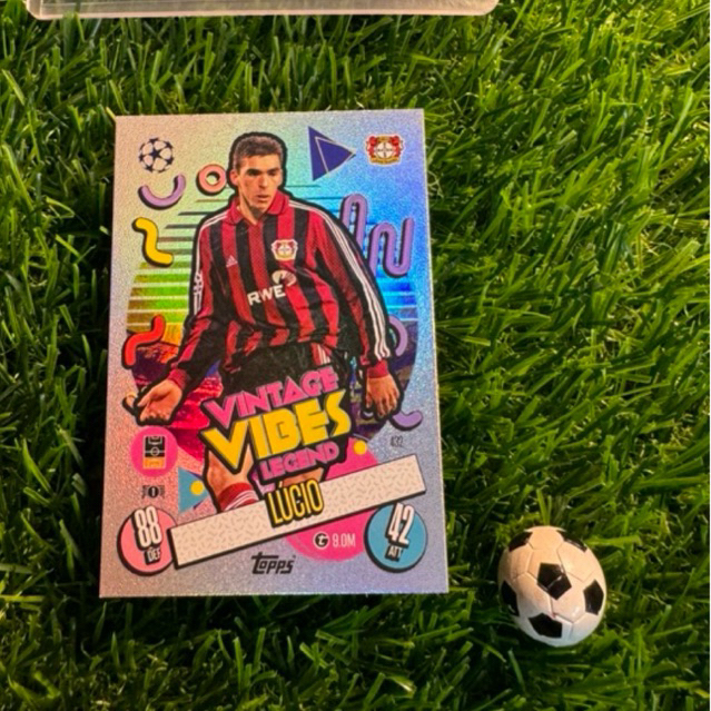 [ CHÍNH HÃNG ] - LEGEND - VINTAGE VIBES - TOPPS MATCH ATTAX 2025 - LUCIO (BAYER 04 LEVERKUSEN)