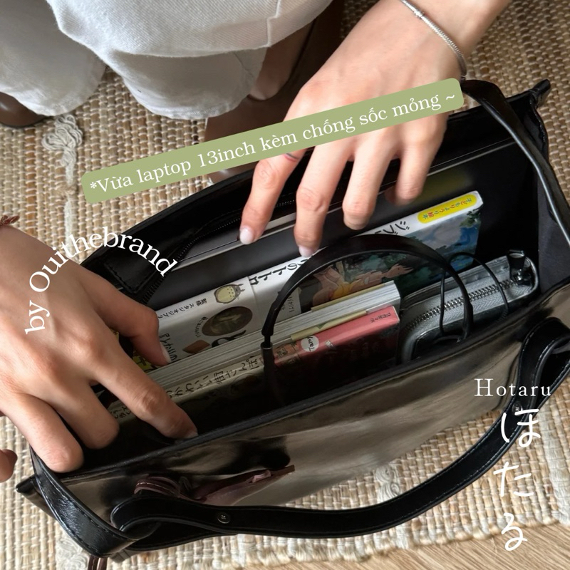 [ Tặng Charm ] 𝗛𝗼𝘁𝗮𝗿𝘂 ほたる 𝗧𝗼𝘁𝗲 𝗕𝗮𝗴 - Túi Tote Da HOTARU ( Ouithebrand ) | BigBuy360 - bigbuy360.vn