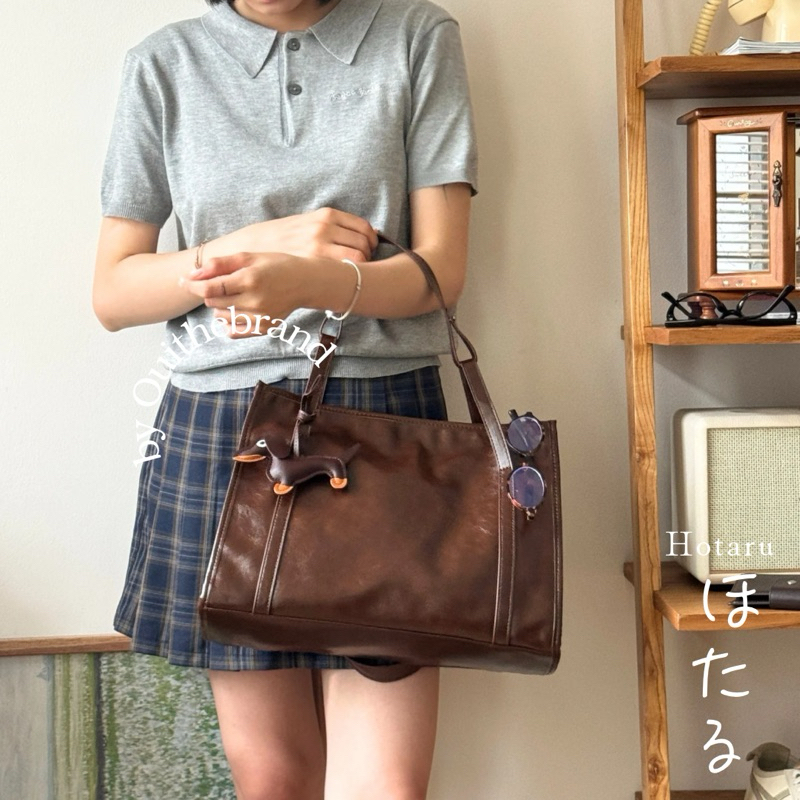 [ Tặng Charm ] 𝗛𝗼𝘁𝗮𝗿𝘂 ほたる 𝗧𝗼𝘁𝗲 𝗕𝗮𝗴 - Túi Tote Da HOTARU ( Ouithebrand ) | BigBuy360 - bigbuy360.vn