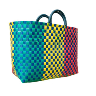 Giỏ đan nhựa thủ công, Giỏ trái cây, Giỏ đi chợ, Giỏ đựng đồ gia dụng