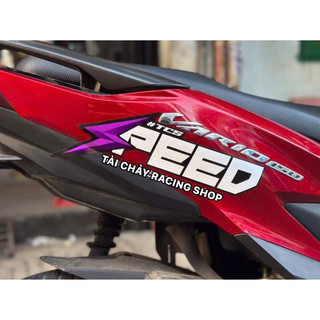 [ 1 MIẾNG ] SIZE LỚN 27CM TEM SPEED NỀN ĐEN DÁN ỐP SƯỜN