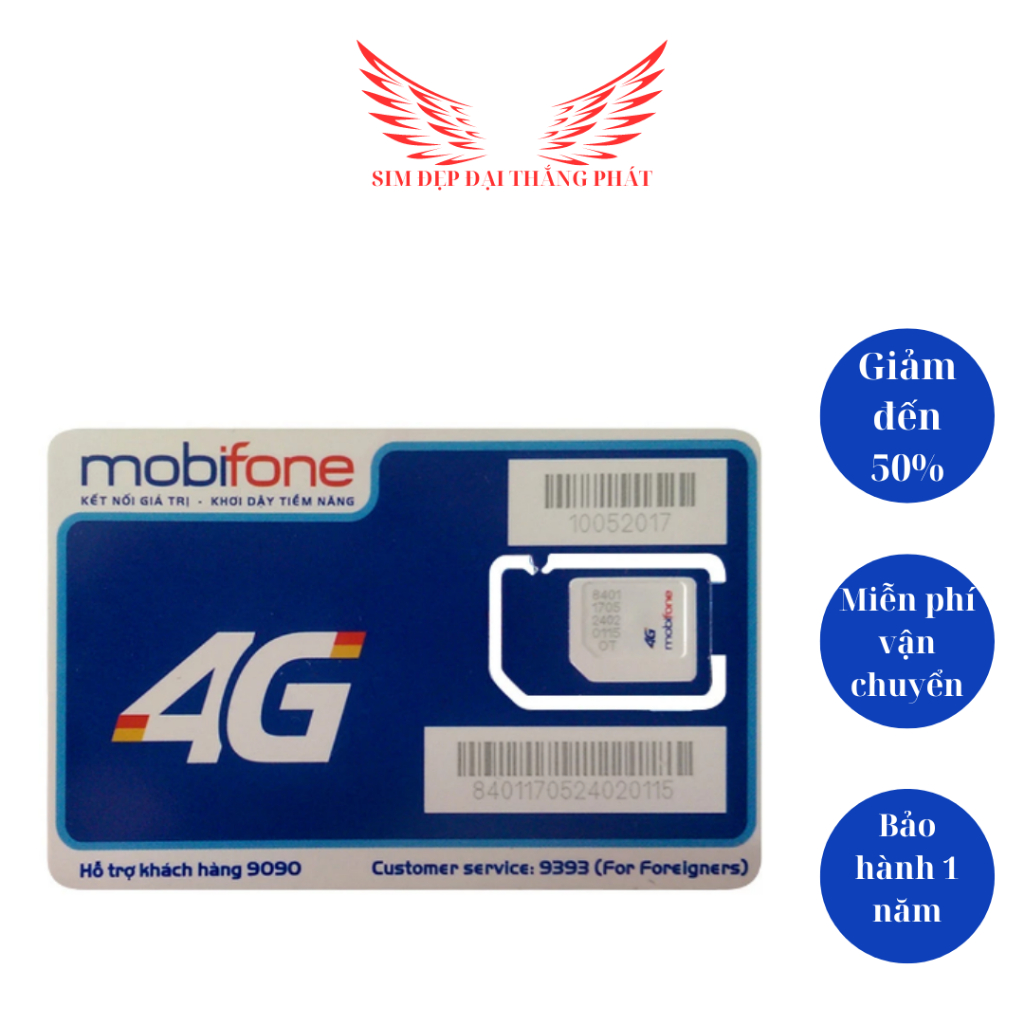 Sim Mobifone trả trước, sim năm sinh sim thần tài