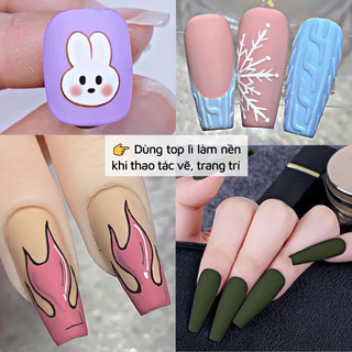 Top lì không lem Vendeeni chính hãng 15ml - Gel liên kết làm nền chà tráng gương, vẽ móng, trang trí nail