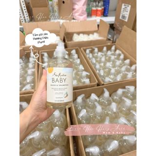 [ Hàng Mỹ ] Sữa tắm gội 2in1, Lotion dưỡng da Shea Moisture Organic cho bé Mẫu mới chai vòi