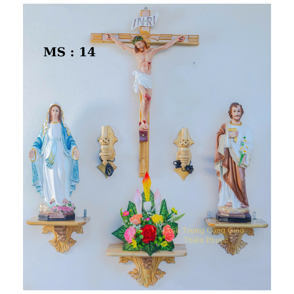  Bộ bàn thờ công giáo cao cấp  Combo trọn bộ như hình  bàn thờ chúa treo tường đẹp hiện đại sang trọng 