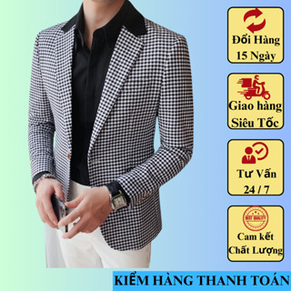 Áo vest nam kẻ caro  thiết kế trẻ trung năng động phù hợp mọi lứa tuổi H68