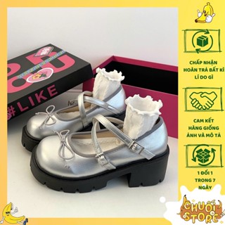 [SẴN + CHUẨN HÀNG QC] Giày oxford mũi tròn lolita búp be nơ xinh xắn phong cách hàn quốc xinh iu di học đi chơi cho nữ