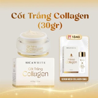  CHÍNH HÃNG- FACE CỐT TRẮNG COLLAGEN SICA WHITE + SERUM 
