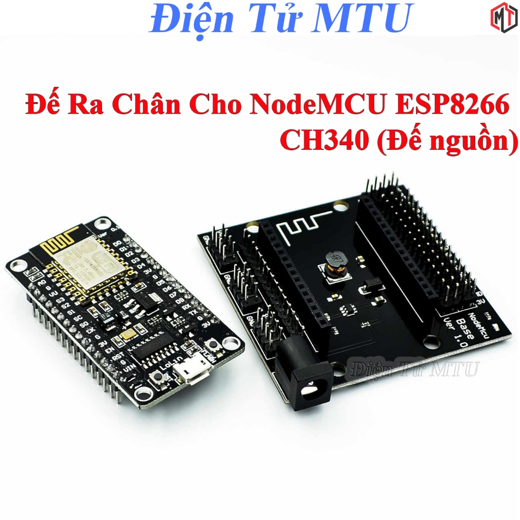 Đế Ra Chân Cho Node MCU ESP8266 CH340 (Đế nguồn)