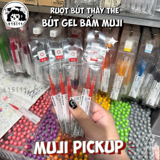   t15l11  Ruột Ngòi bút thay thế Muji bút gel bấm 0.5mm 