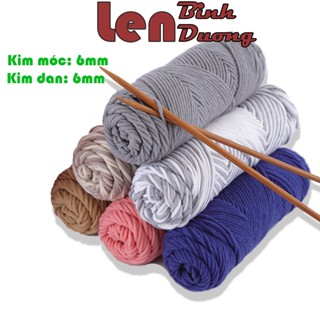  Len Cotton Love Len Ống Chuyên Dùng Làm Khăn Quàng Cổ Cuộn 100g 