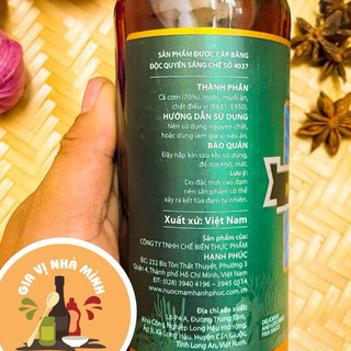 NƯỚC MẮM CÁ CƠM HẠNH PHÚC 60 ĐỘ ĐẠM 500ML