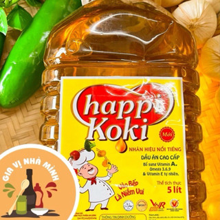 DẦU ĂN CAO CẤP HAPPY KOKI - TRỌNG LƯỢNG  5LÍT