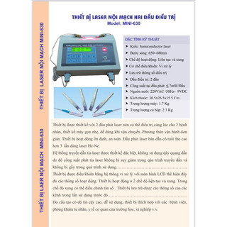 Máy điều trị lazer nội mạch