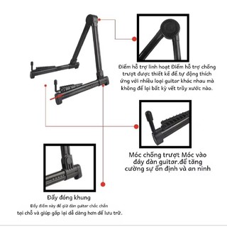 Chân đàn guitar có thể xếp gọn