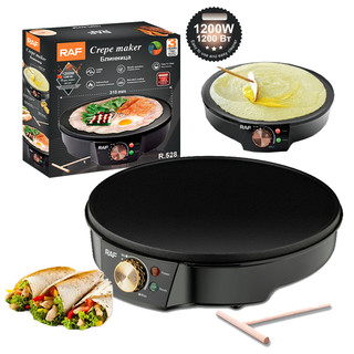 Máy làm bánh crepe, nướng bánh tráng, làm banh cuốn mặt nướng 31cm RAF 1200W