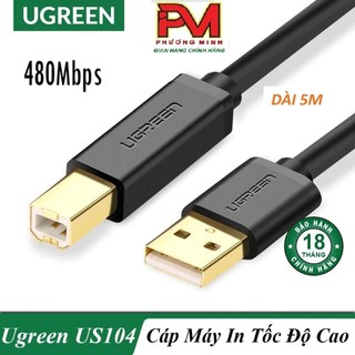 Cáp máy in usb 2.0 ugreen 10352 _hàng chính hãng