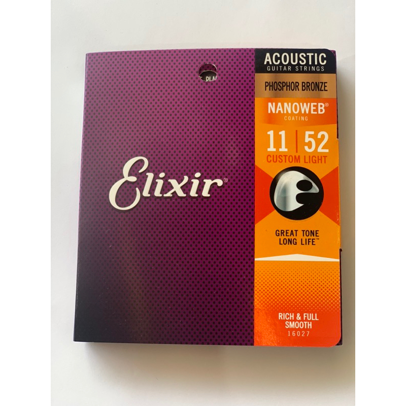 Dây đàn Guitar Acoustic Elixir chính hãng size 11  mã Phosphor bronze