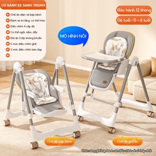 Ghế Ăn Dặm Gấp Gọn Cho Bé Cao Cấp BABYTHESUN, Ghế Ăn Dặm Đa Năng Nhiều Chế Độ Thông Minh Bảo Vệ An Toàn Cho Bé(Kèm nệm)