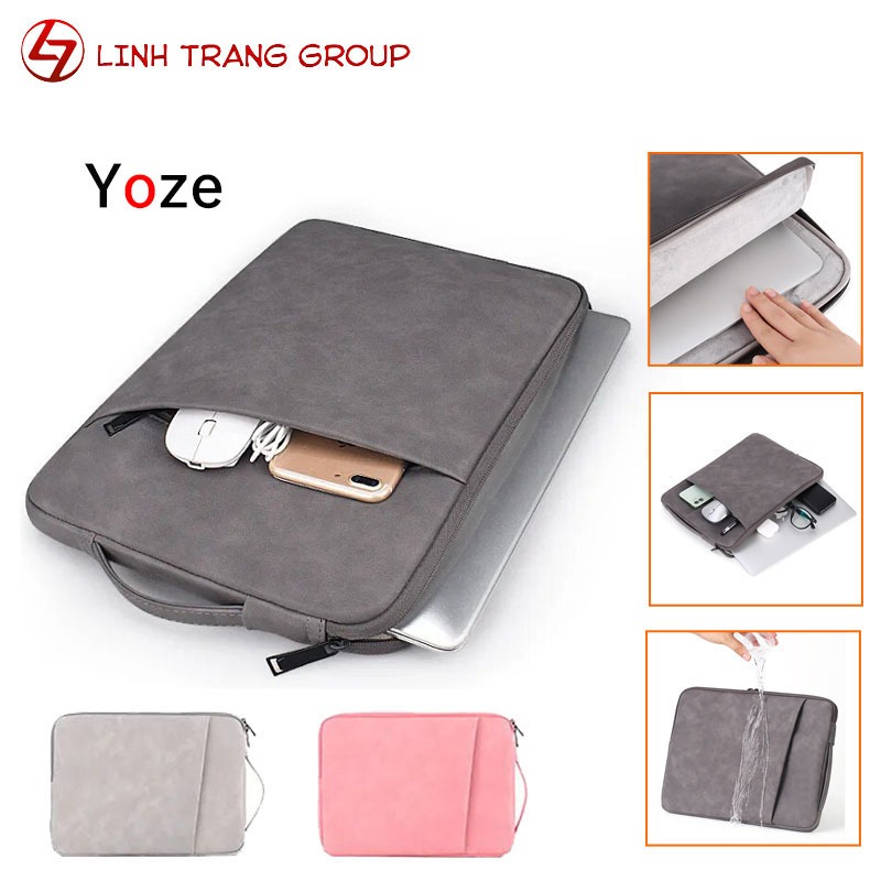 Túi chống sốc laptop Macbook da PU chống thấm nước - Oz307