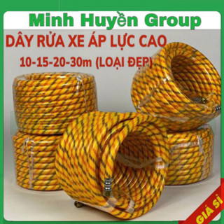 Dây Phun Xịt Rửa xe Phun thuốcc Áp Lực Cao Hiệu Cá Sấu KOREA Cao Cấp. Dây 5 Lớp Chịu Áp 900kgf/cm2 ( Máy Dây Đai Curoa )