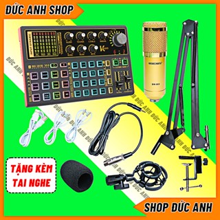 Bộ Sound Card K300 Mic BM900 Chất Liệu Hợp Kim, Chuyên Thu Âm Hát Livestream Bảo Hành 12 Tháng