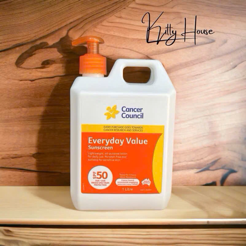 Kem chống nắng Cancer Council Everyday Sunscreen chai 1 lít chính hãng