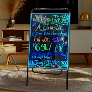 Bảng LED huỳnh quang viết tay làm menu sự kiện ngoài trời