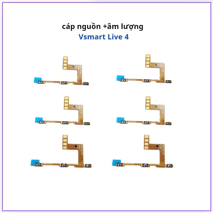 Cáp nguồn + volume vsmart live 4/V640a