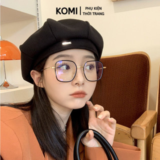 Mũ nồi thời trang KOMI nón beret nữ thu đông phong cách retro Hàn Quốc