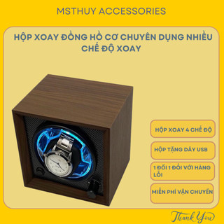 Hộp Xoay Đồng Hồ Cơ Chuyên Dụng Nhiều Chế Độ Xoay