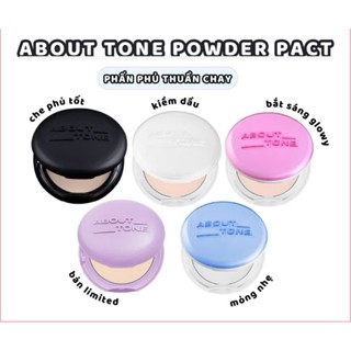 Phấn Phủ Nén Hàn Quốc Eglips About Tone Blur Powder Pact 9g Mẫu Mới [Đen-Xanh-Tím- Trắng- Hồng]
