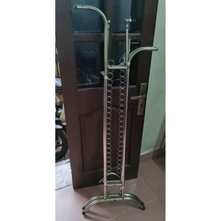 Giàn sào phơi đồ inox đôi có khoen