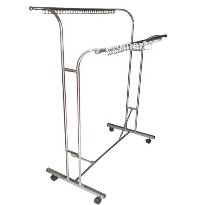 Giàn sào phơi đồ inox đôi có khoen