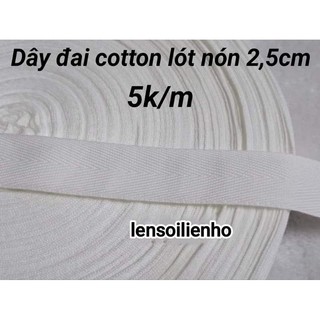 Dây đai cotton lót nón