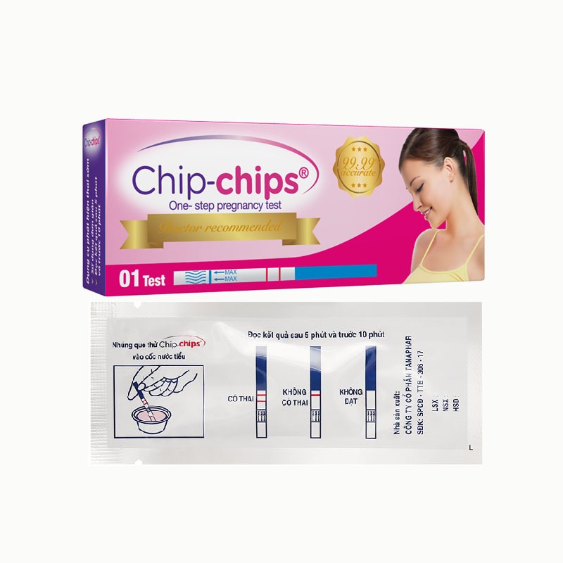 Que thử thai test nhanh Chip chip