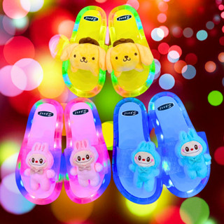 Dép Đèn Phát Sáng Nhấp Nháy LABUBU Siêu Dễ Thương Cute cao cấp mẫu mới new2024,3 màu sắc,dép labubu