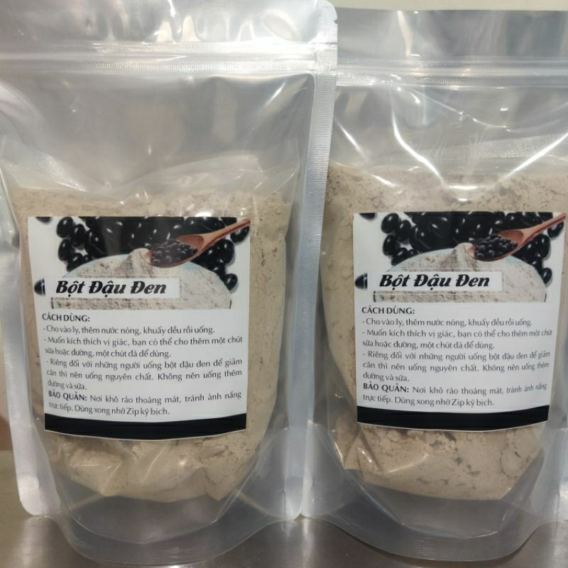 Bột đậu đen xay mịn đã rang, thơm [0,5-1kg]