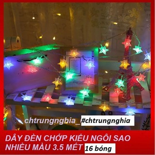  DÂY ĐÈN CHỚP KIỂU NGÔI SAO NHIỀU MÀU 3 MÉT 14 SAO 