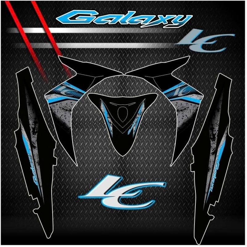 Tem chế LC màu xanh cực ngầu DÁN lên xe Galaxy