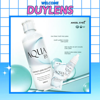Nước ngâm lens, nước nhỏ mắt lens Aqua B5 - Dung dịch dưỡng ẩm kính áp tròng Angel Eyes