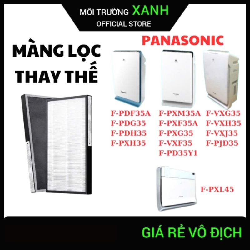 Màng lọc không khí Panasonic F-PXM35A, F-VXG35, f-VXD35 ,f-pdf35, f-vxh35, f-vxe40...