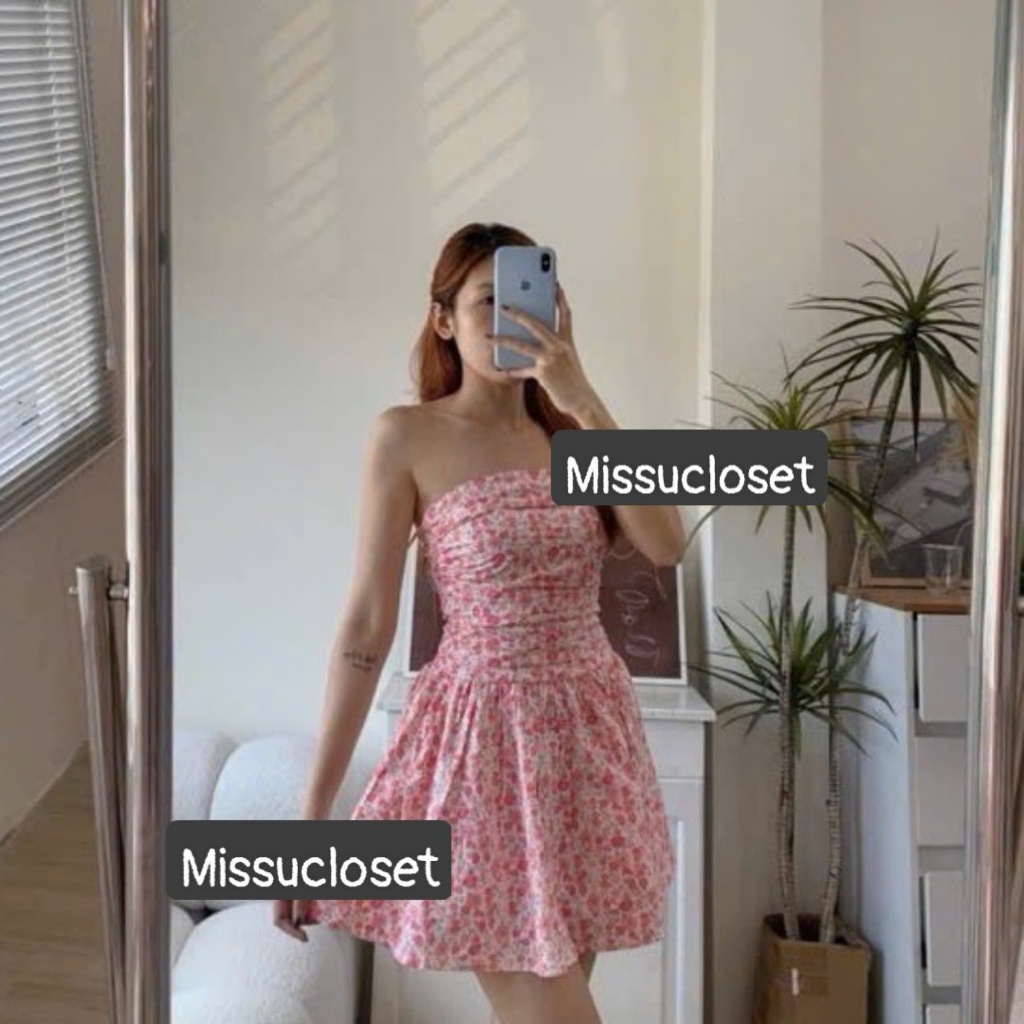 {HÀNG LOẠI 1} Váy cúp hoa nhí đầm cúp ngực hoa nhí dáng ngắn dễ thương đầm đi biển váy đi biển áo vá