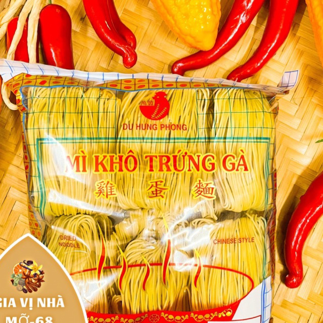 Mì khô trứng gà (Du Hưng Phong)- gói  454gr