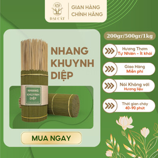 1KG Nhang Khuynh Diệp ĐẠI CÁT, Nhang Sạch Cao Cấp, Hương Thơm Thanh Mát, Thanh Lọc Không Gian