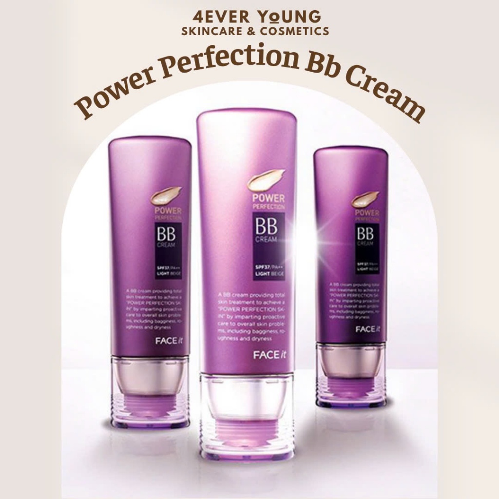 ✨4EVERYOUNG-Kem Nền THE FACE SHOP Che Phủ Khuyết Điểm Power Perfection Bb Cream Spf37 Pa++ 40g